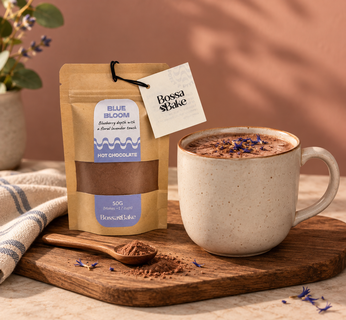 Blue Bloom Hot Chocolate 50g